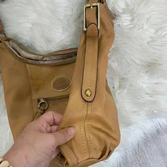 Giani Bernini tan leather hobo satchel - Picture 4 of 11